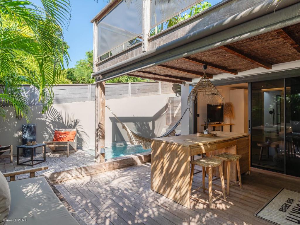 Patio nebo venkovní prostory v ubytování Le Bungalow Gypset
