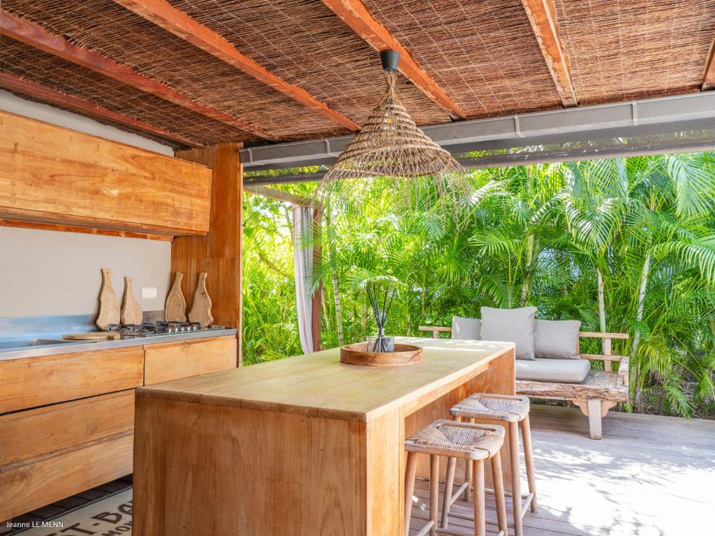 Zahrada ubytování Le Bungalow Gypset