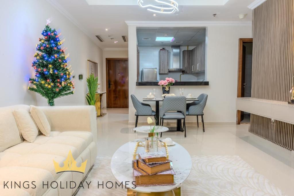 Kuchyň nebo kuchyňský kout v ubytování Luxury Apartments Dunya tower Burj Khalifa St kings