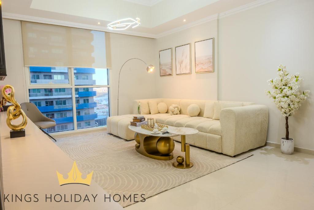 Posezení v ubytování Luxury Apartments Dunya tower Burj Khalifa St kings