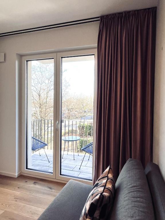 Ein Sitzbereich in der Unterkunft Mikes Apartments Munich
