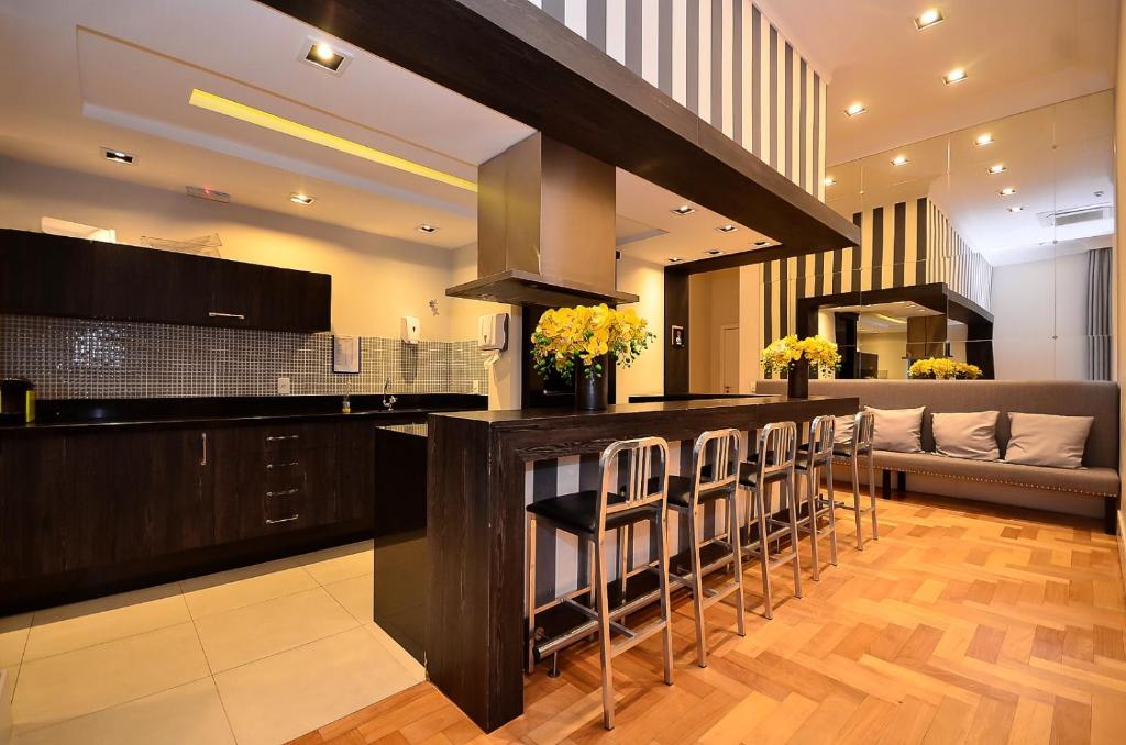 Kuchyň nebo kuchyňský kout v ubytování Home Batel