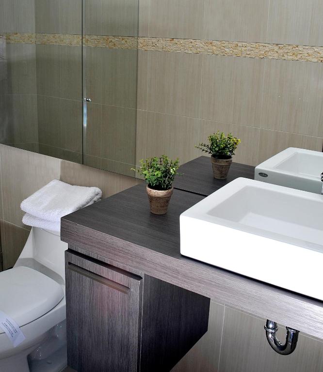 Koupelna v ubytování Suites 109 GH Usaquén