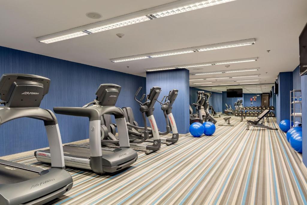 Fitness centrum a/nebo fitness zařízení v ubytování Aloft Panama