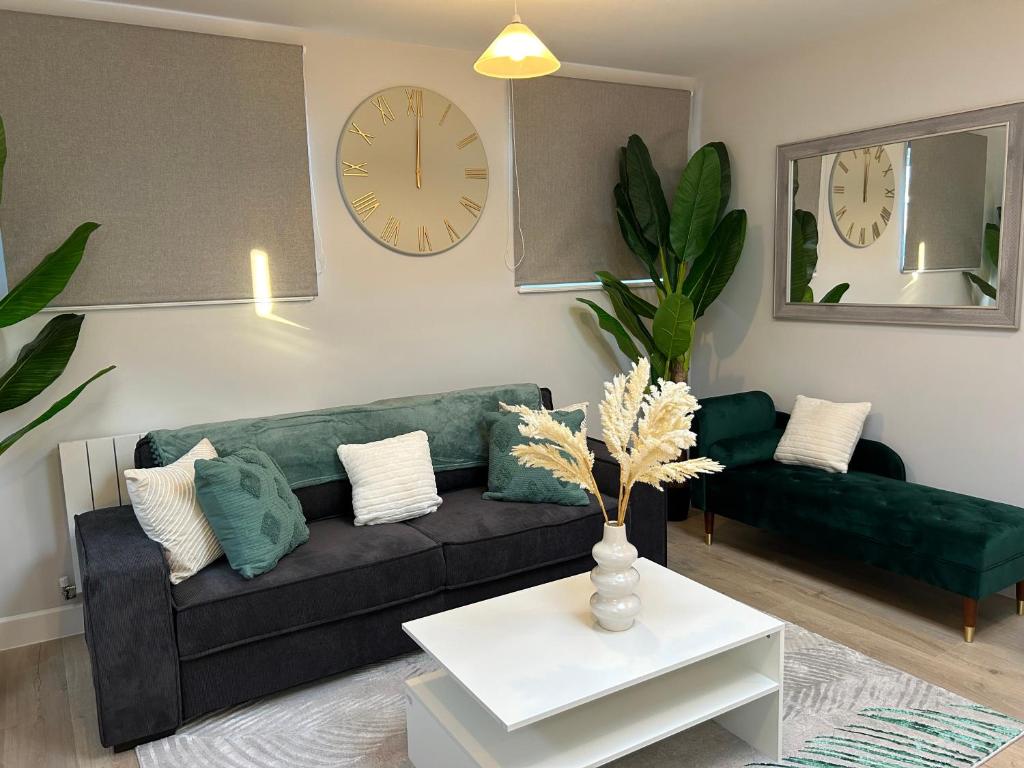 Et opholdsområde på Flat 4 Folkestone Harbour Luxury Apartment
