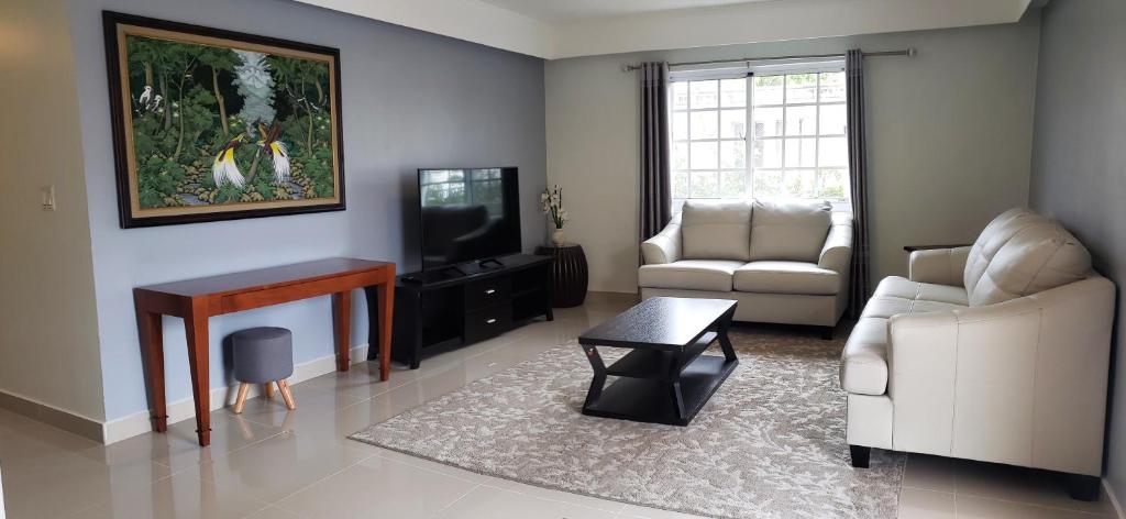 TV a/nebo společenská místnost v ubytování Swan Boutique Apartment