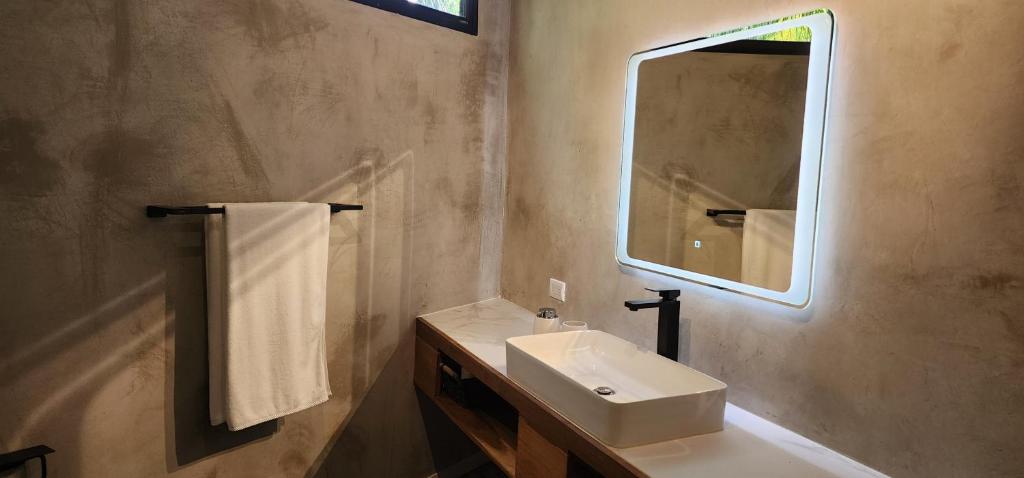 Koupelna v ubytování Hotel Evasión