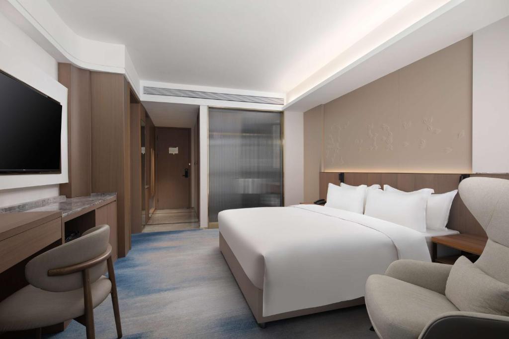 TV a/nebo společenská místnost v ubytování Doubletree By Hilton Altay Fuyun