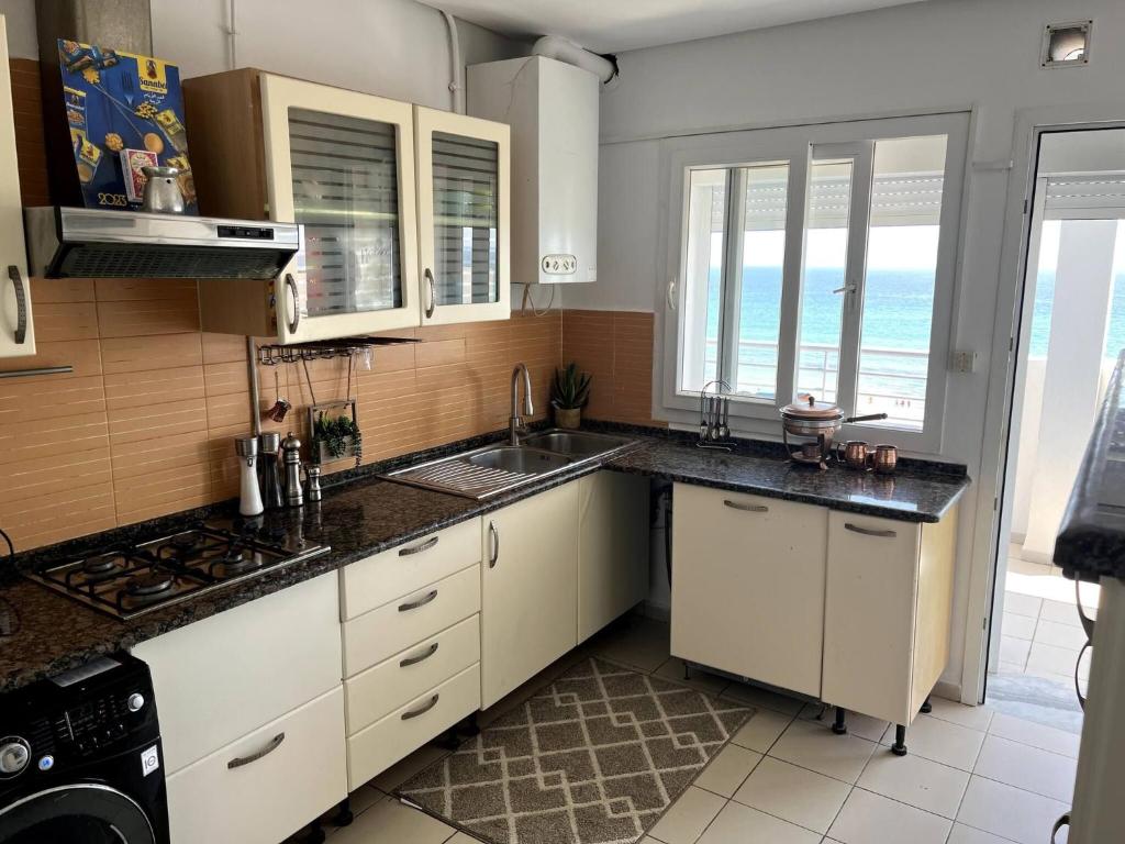 Kuchyň nebo kuchyňský kout v ubytování Residence Le Monaco Sousse
