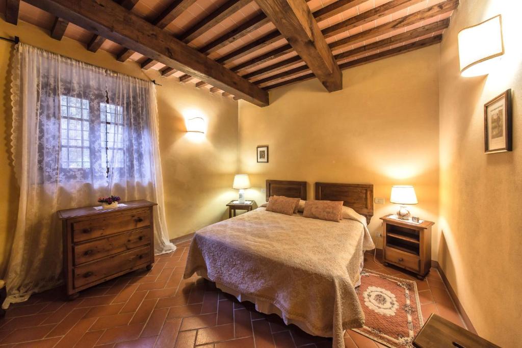 A bed or beds in a room at Holiday home in Antique Hamlet quoted in Dantes poem inferno