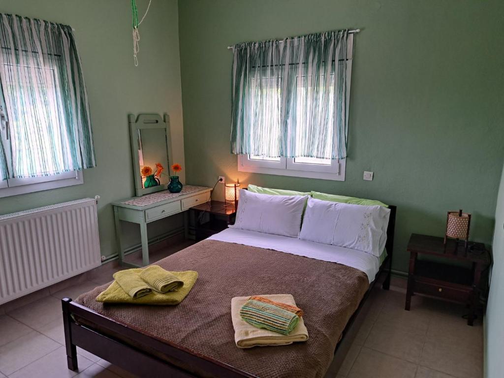 Ένα ή περισσότερα κρεβάτια σε δωμάτιο στο Villa Jenny