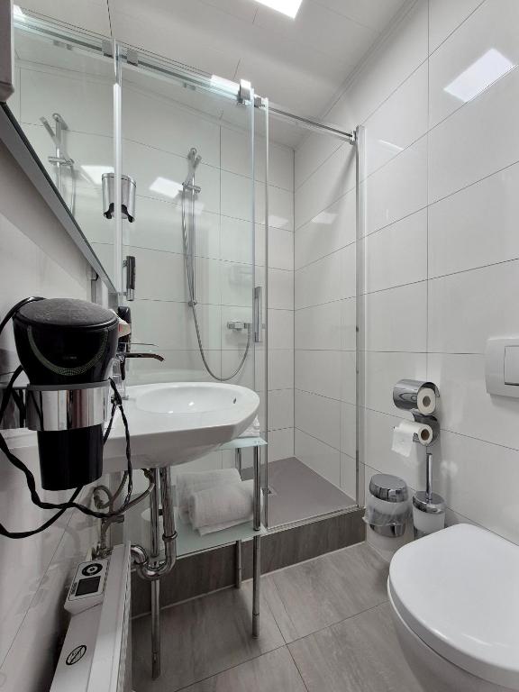 Koupelna v ubytování Hotel Mäuerle
