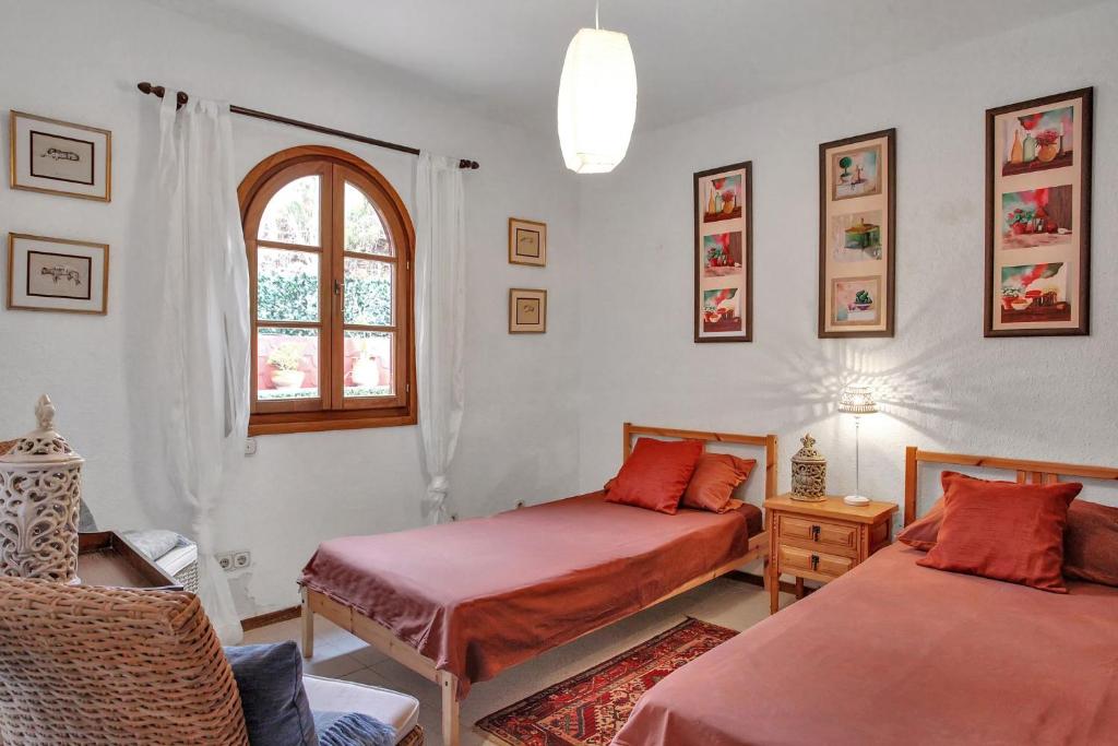 Posezení v ubytování Villa with sea view and pool