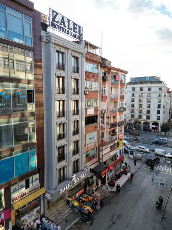 Nespecifikovaný výhled na destinaci Istanbul nebo výhled na město při pohledu z hotelu