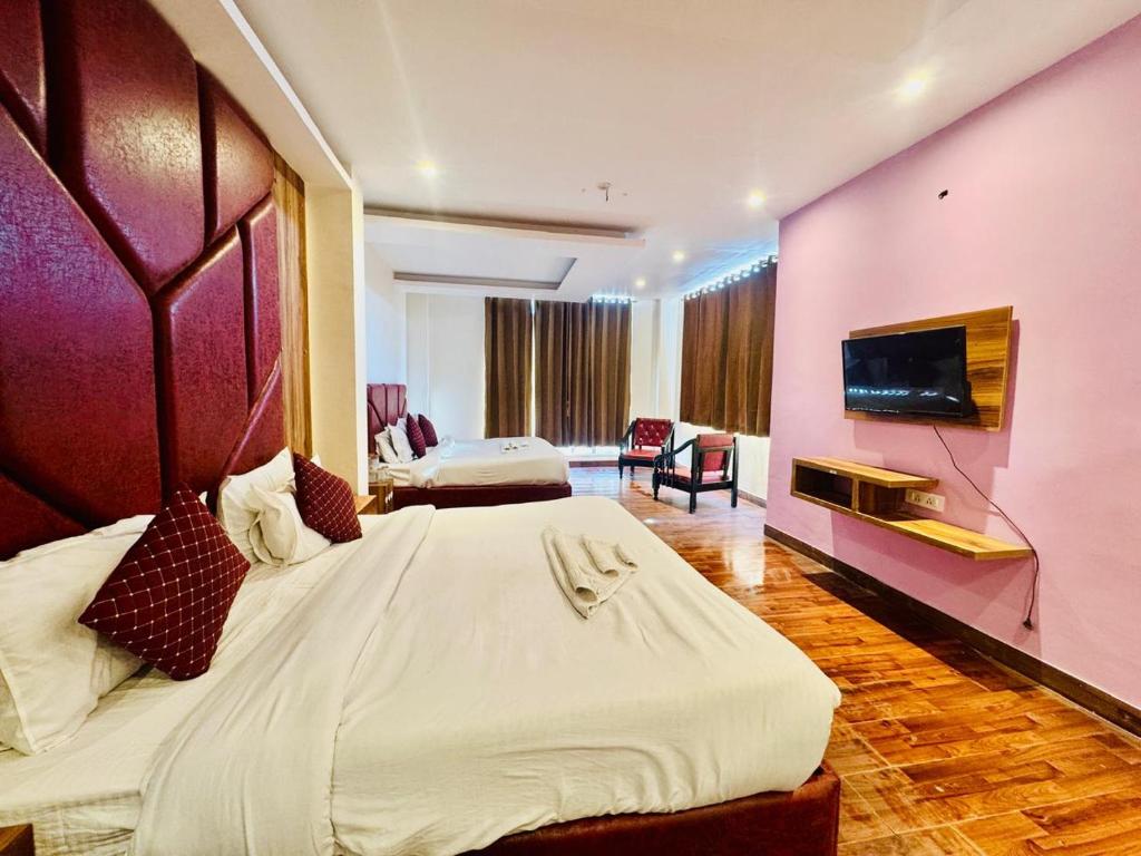 TV a/nebo společenská místnost v ubytování Royal Residency Inn - Manali