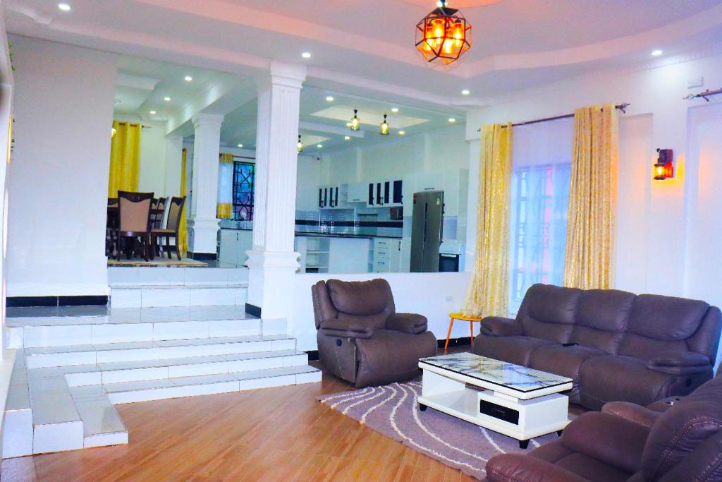 Posezení v ubytování Kisii Hillside Mansion Nyanchwa