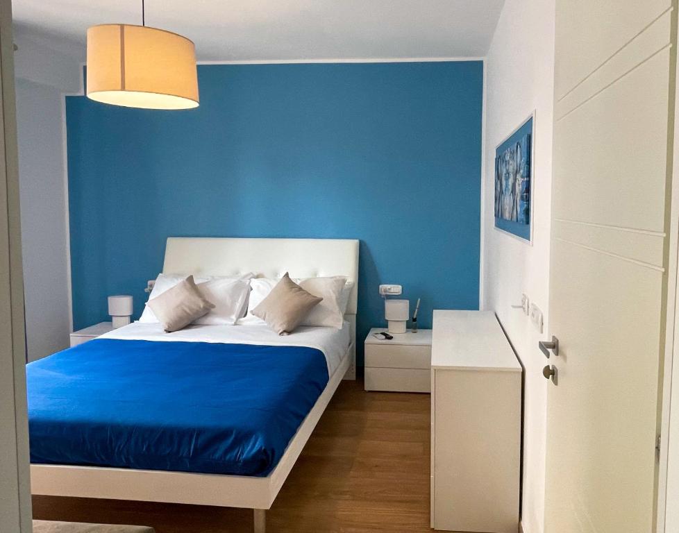 Postel nebo postele na pokoji v ubytování B&B e Apartment MARIA VITTORIA - Anzio Blue Horizon - 150 mt dal mare