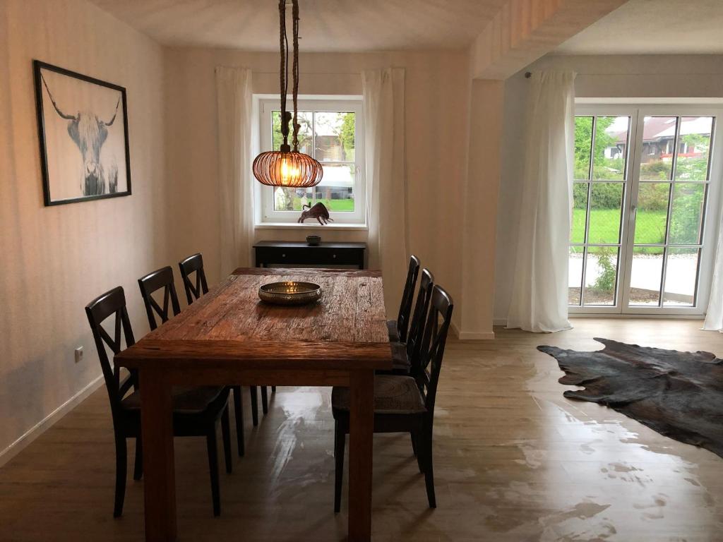 Χώρος καθιστικού στο Ferienhaus Surheim