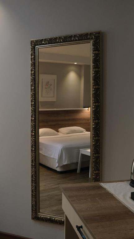 Кровать или кровати в номере Yankı Hotel