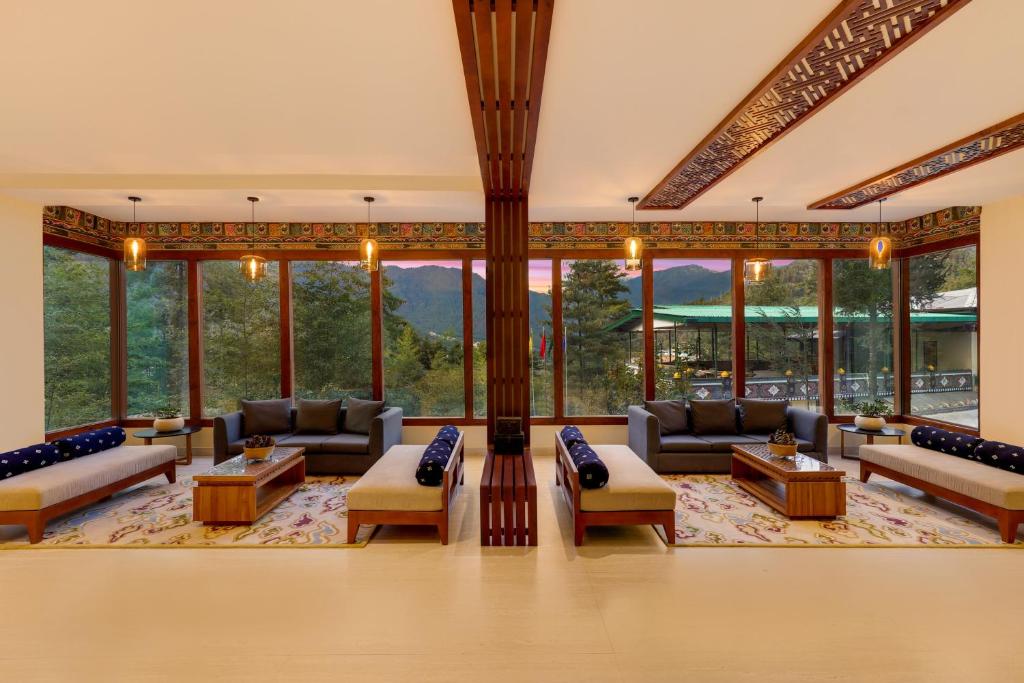Posezení v ubytování Lemon Tree Resort, Thimphu, Bhutan