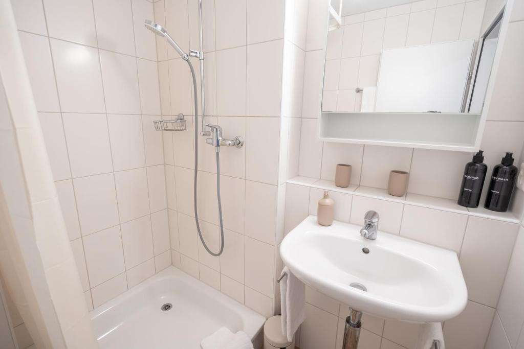 Koupelna v ubytování Studio 54 Davos