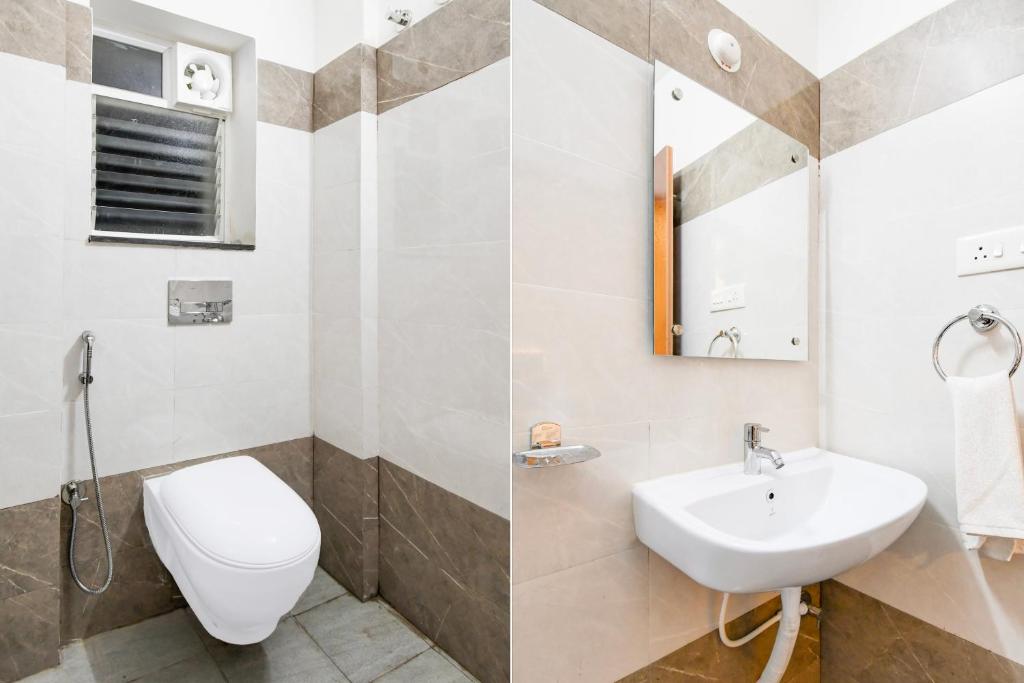 Koupelna v ubytování Super Hotel O GAJAPATI PREMIUM