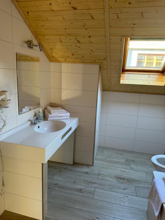 Baðherbergi á Penzion Linhart
