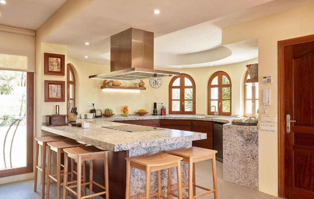 Kuchyň nebo kuchyňský kout v ubytování Villa Arcadia