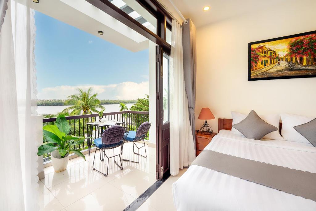 Balkón nebo terasa v ubytování Phuoc Dat Riverside Homestay Hoi An