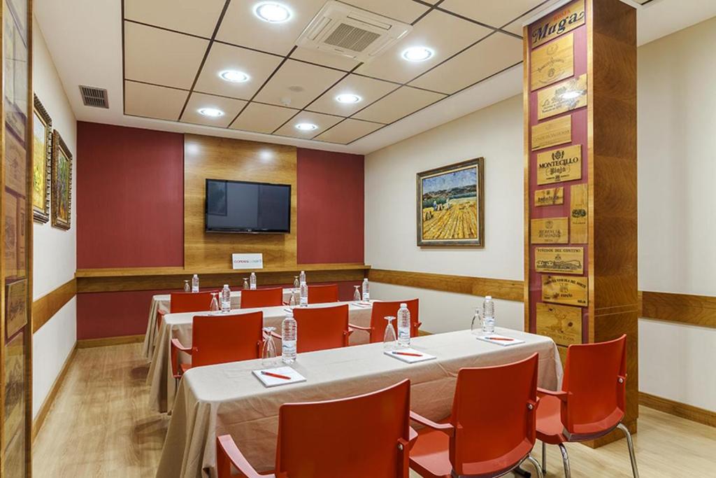 TV a/nebo společenská místnost v ubytování Hotel Condes de Haro