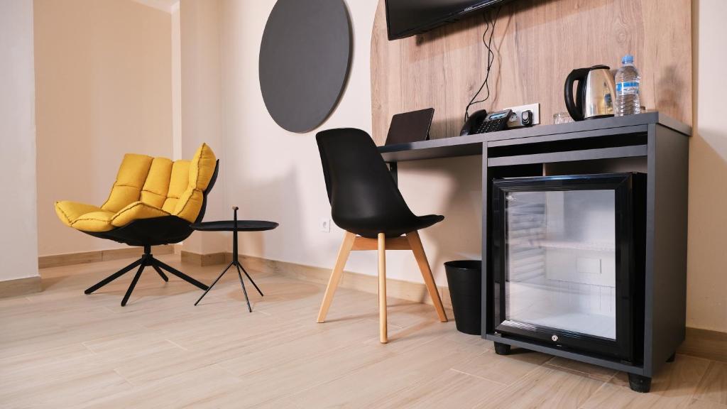 Kuchyň nebo kuchyňský kout v ubytování Hotel Aloe Emira NKC