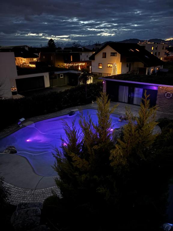 Bazén v ubytování Blaue Lagune-Ferien mit Stil nebo v jeho okolí