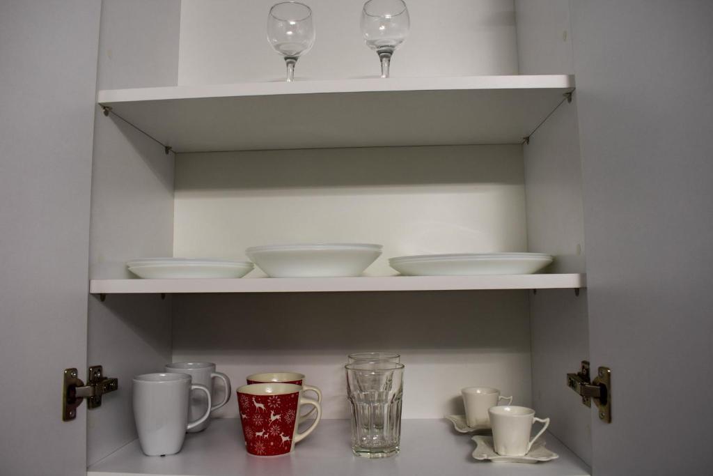 Tetera y cafetera en Moet Apartment free private parking