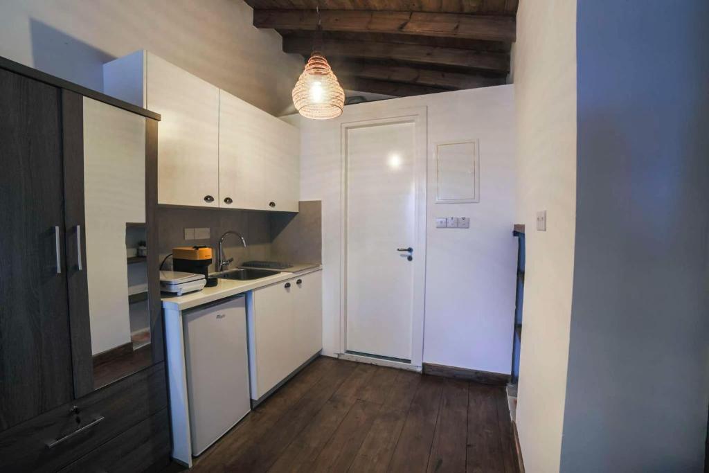 Kuchyň nebo kuchyňský kout v ubytování Eftychia's House