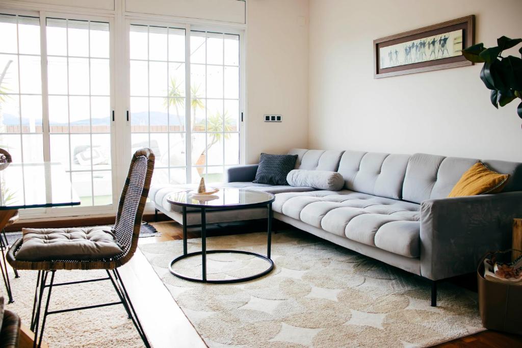 Posezení v ubytování Apartamento Atico-Spa