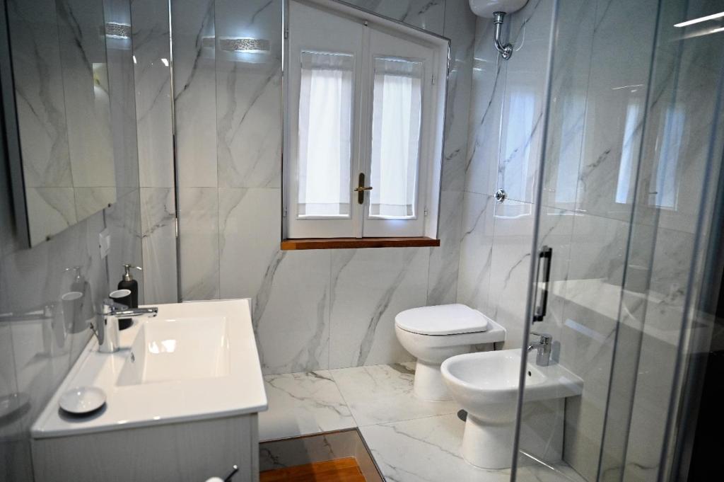 Koupelna v ubytování B&B MareLuna