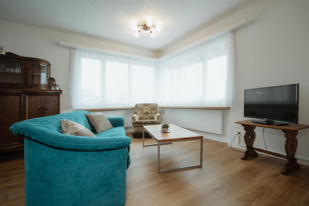 Μια τηλεόραση ή/και κέντρο ψυχαγωγίας στο Apartment Alpenblick