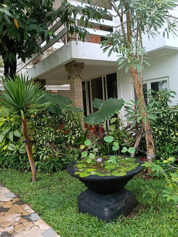 Zahrada ubytování Sari Bunga Hotel Legian Kuta Bali