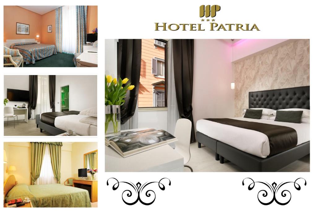 Postel nebo postele na pokoji v ubytování Hotel Patria