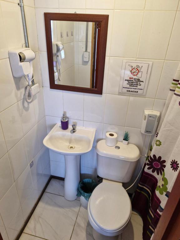 Un baño de Hostal Arrayan