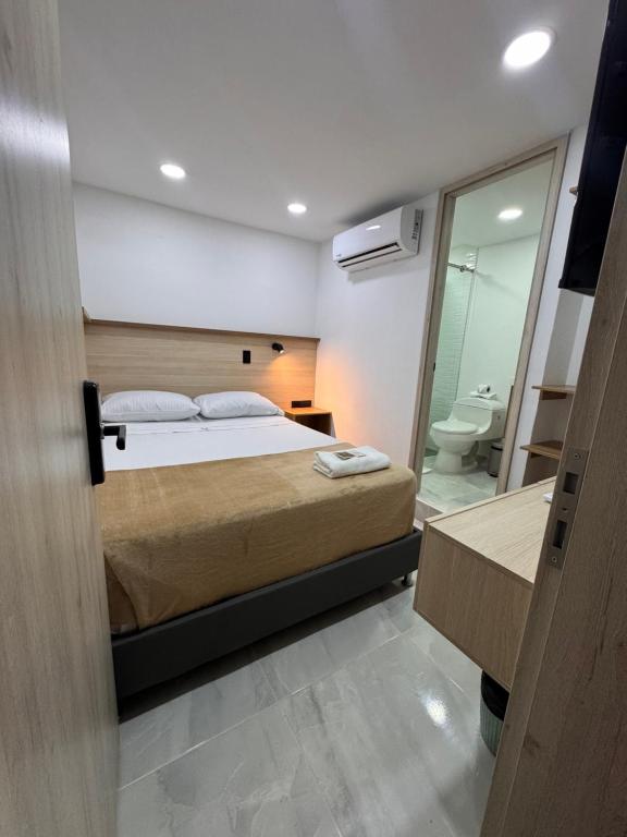 Postel nebo postele na pokoji v ubytování Vida Hostel