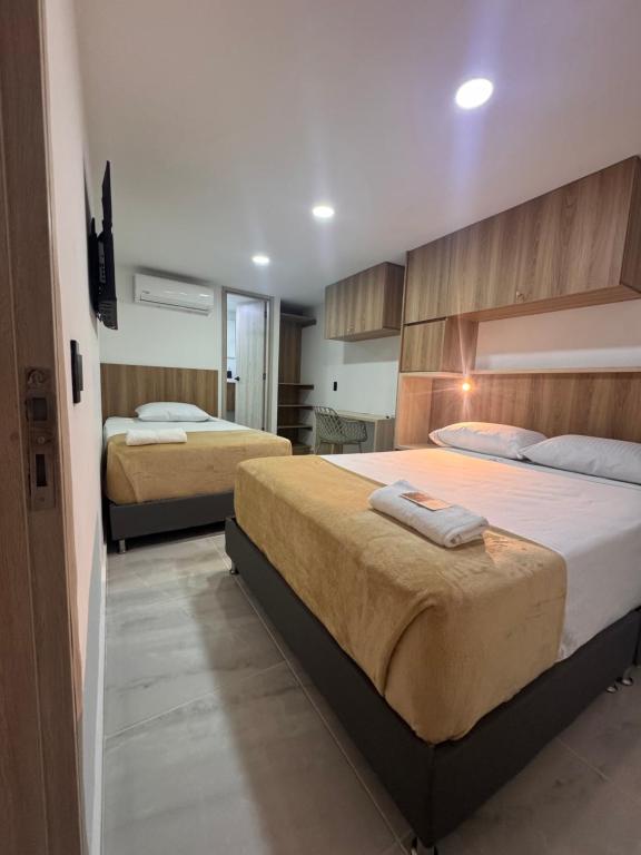 Postel nebo postele na pokoji v ubytování Vida Hostel