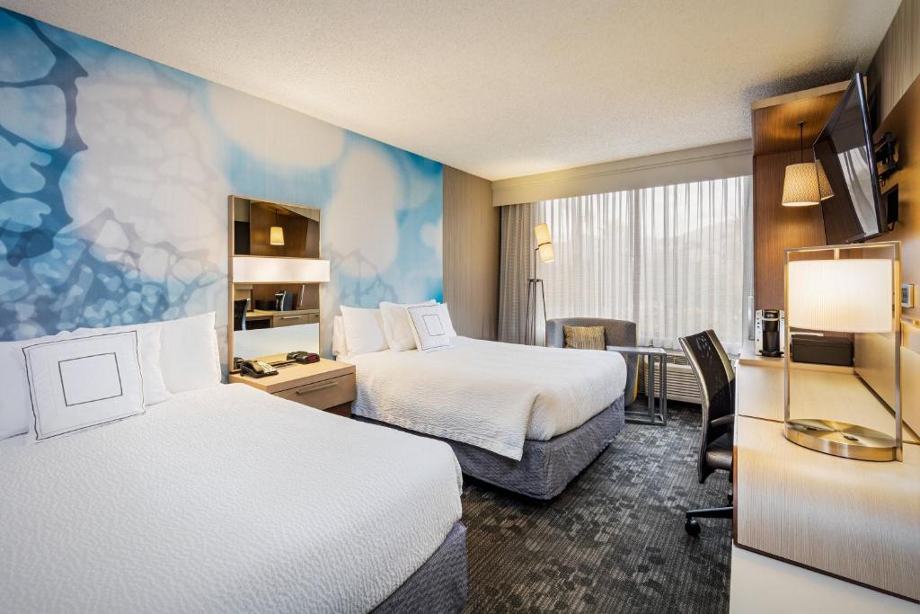 Courtyard by Marriott Riverside UCR/Moreno Valley Area - クイーンルーム クイーンベッド2台