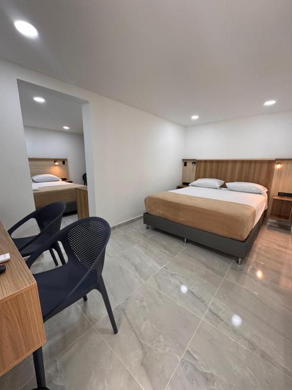Postel nebo postele na pokoji v ubytování Vida Hostel