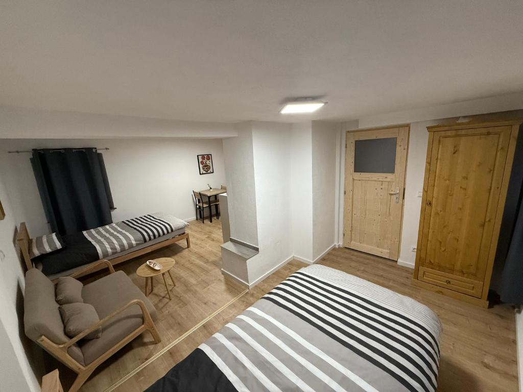 Postel nebo postele na pokoji v ubytování Ferienwohnung Neroth