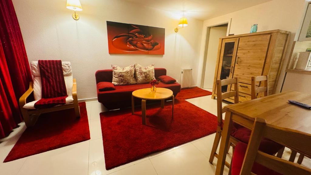 Et opholdsområde på Ferienwohnung Felix am See