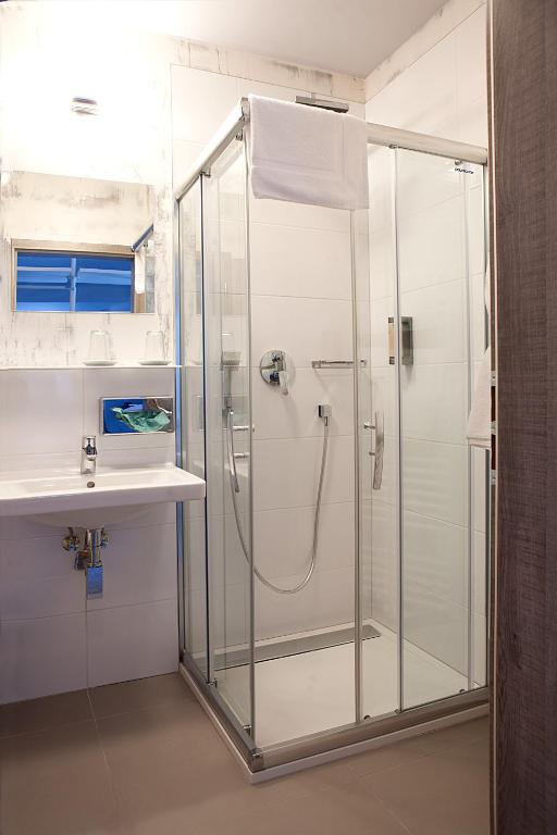 Koupelna v ubytování Hotel Koruna