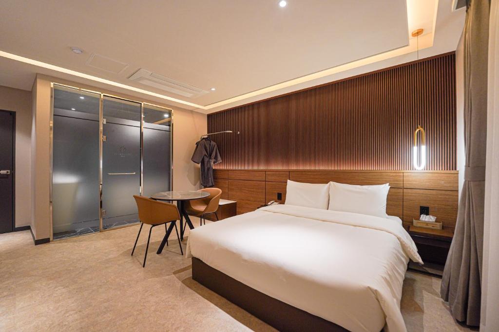 Voodi või voodid majutusasutuse Urban Groove Hotel Seomyeon toas