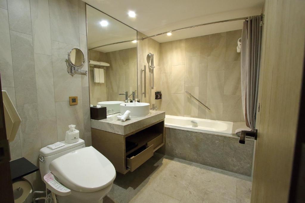 Koupelna v ubytování Hotel Royal-Nikko Taipei