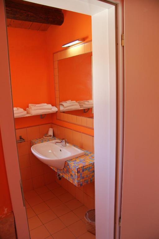 Koupelna v ubytování B&B La Rosa Dei Venti